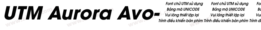 UTM Aurora Avo字体转换